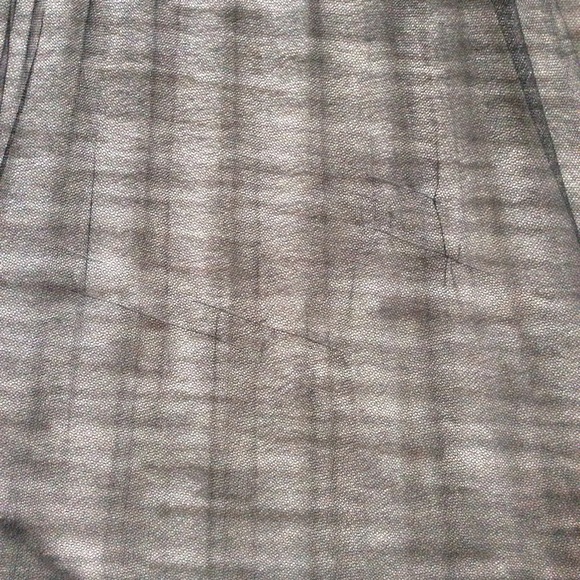 Black Sheer Pleated Tulle Maxi Skirt - Picture 6 of 8